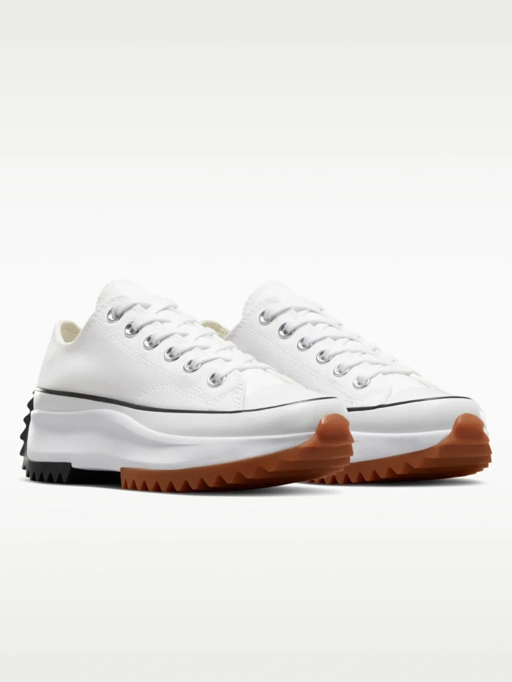 Converse Run Star Hike Platform White with Brown and Black Accents - Picture 4 of 8